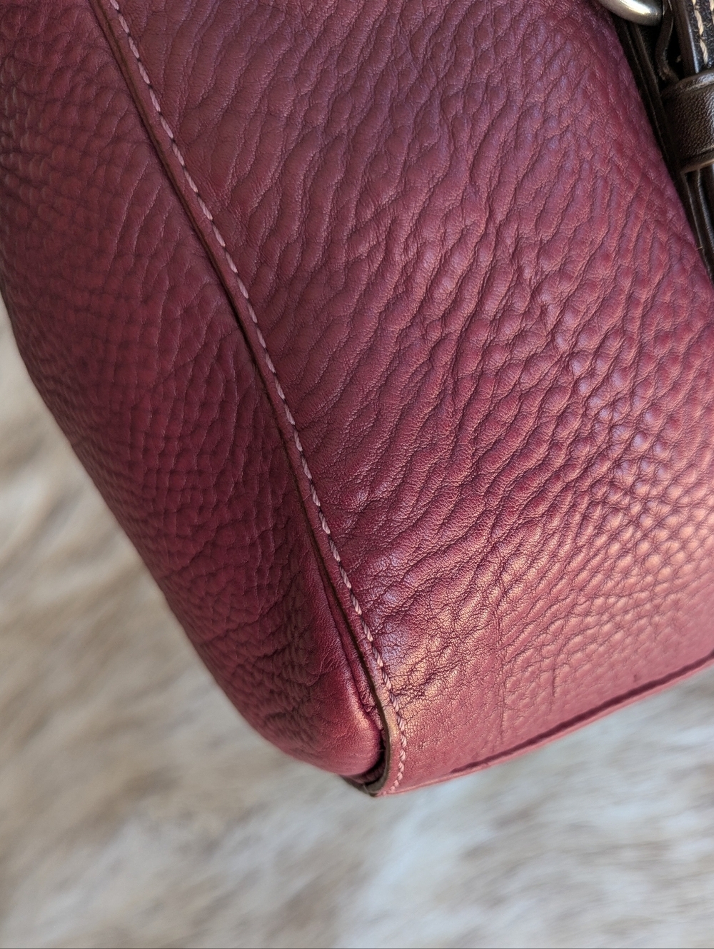 Y2K Coach Chelsea Pebble Leather Satchel F10887 - Picture 10 of 14